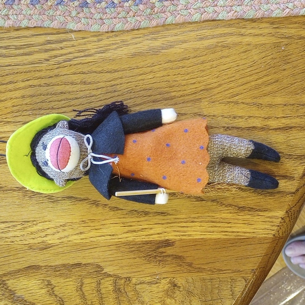 Halloween Sock Monkey Witch FREE With $30 Purchase